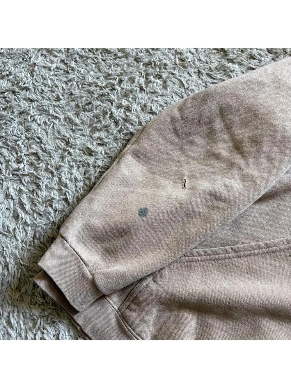 rare Travis Scott tan 90s made in USA center swoosh hoodie